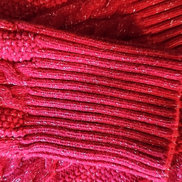 Style & Co. V-Neck Red Sweater Size M - Picture 4 of 5